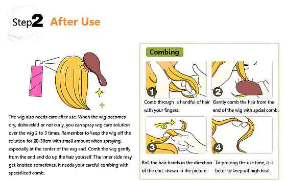 Довгі перуки RESTEQ - 70см, синій, рожевий, блакитне хвилясте волосся, косплей, аніме Київ