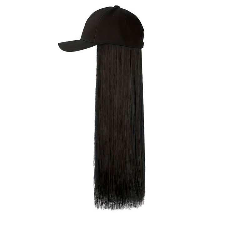 Перука кепка з волоссям 60 см Брюнетка Вінниця - фото 3