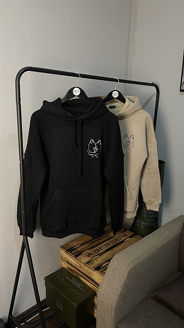 Парні худі "Закохані котики" з мінімалістичним принтом Чернівці - фото 6