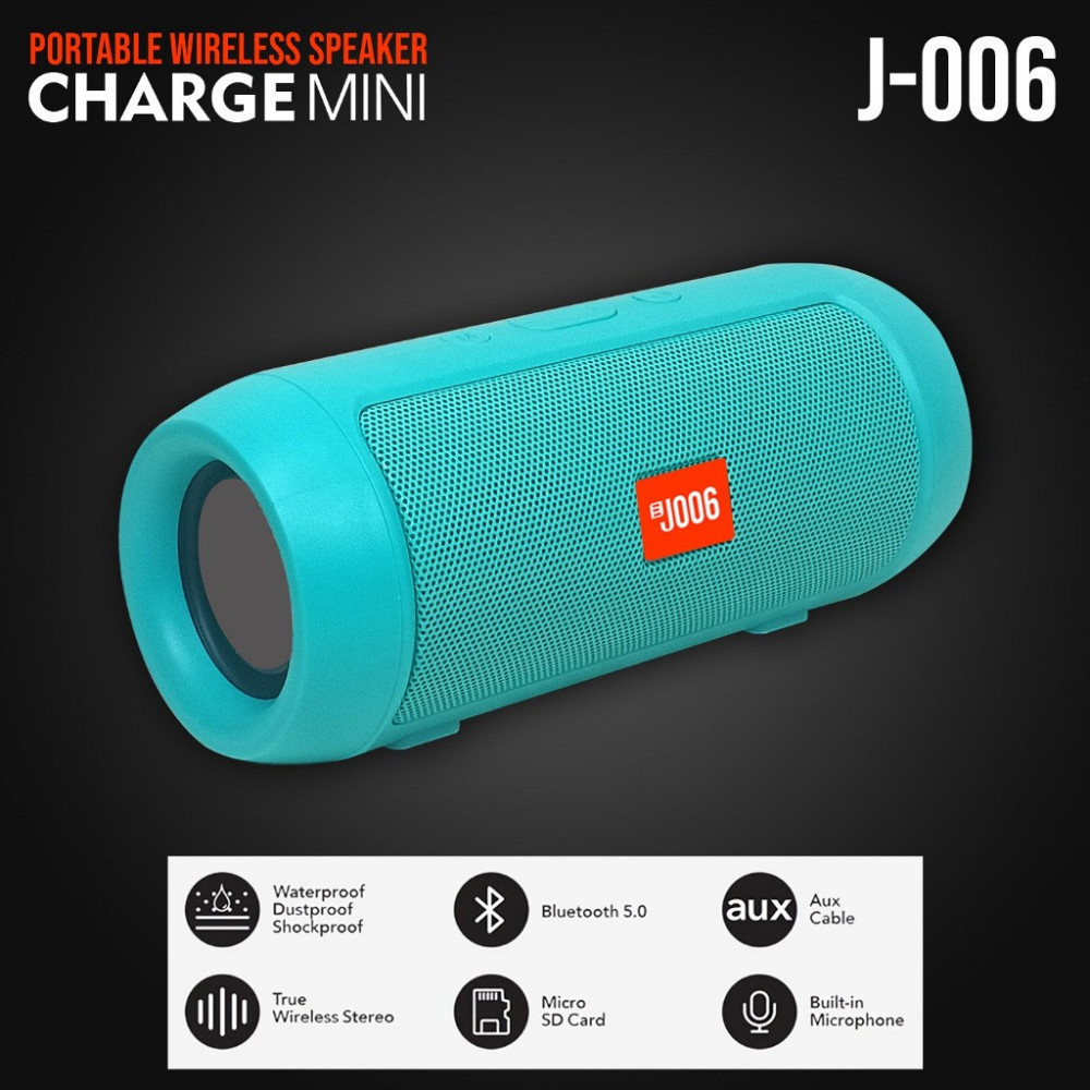 Портативная Bluetooth колонка 3Вт, USB, TF Card, FM, аккумулятор 6000 mAh, 12 часов работы, громкая связь Одесса - изображение 1