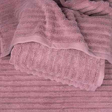 Набор махровых полотенец Зеро Твист 3шт GM Textile 50x90см, 50x90см, 70x140см 550г/м2 (Пудра) Сумы
