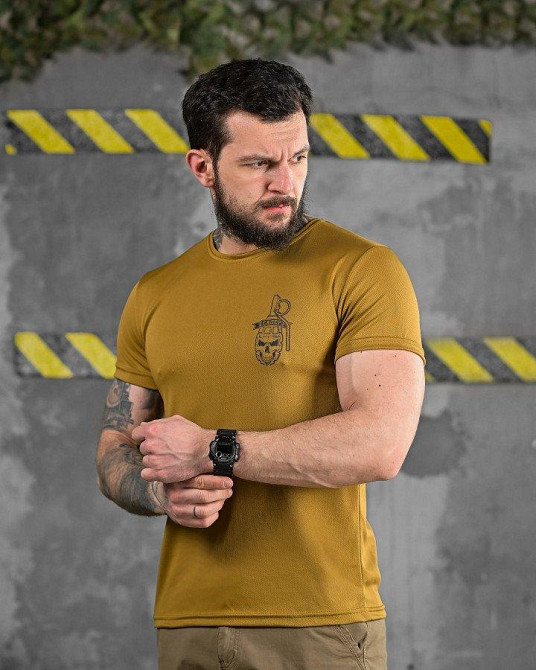 Тактична футболка для відведення поту Сапер coyot ДЛ6512 Одесса - изображение 2