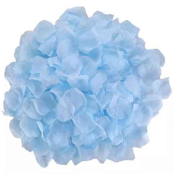 Штучні пелюстки троянд 200 штук 45 на 45 мм блакитний Київ