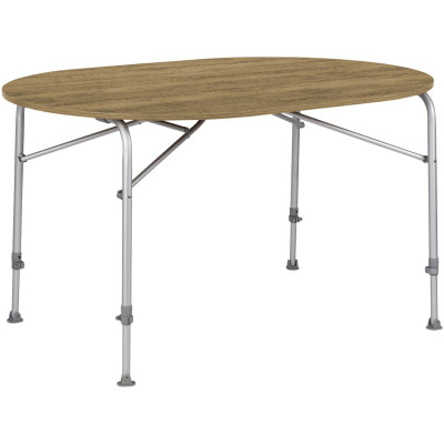 Туристичний стіл Bo-Camp Feather Овальний 130 x 90 cm Коричневий (1404466) Вінниця - фото 1