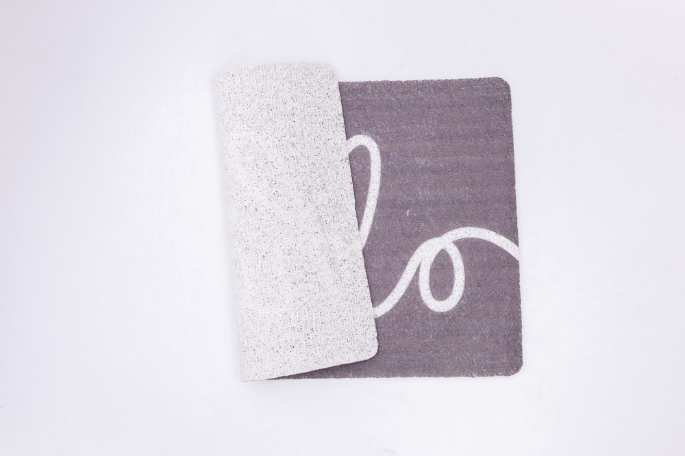 Декоративный коврик для прихожей 60x40 см серый Киев - изображение 2