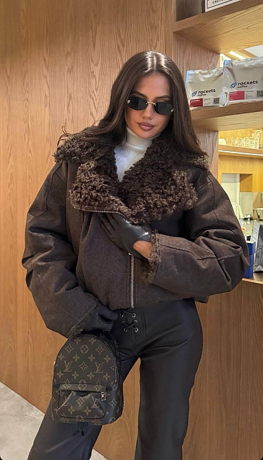 Женские кожанные штаны на шнуровке Одесса - изображение 7