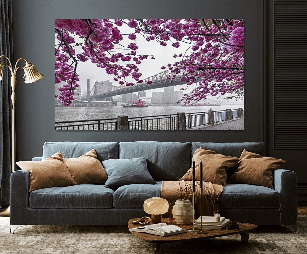 Картина холст у вітальню / спальню  Сакура    MLP_65 ( 60х30см ) 90х180см Київ - фото 3