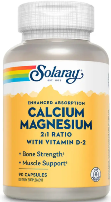 Кальцій і магній Solaray Calcium&Magnesium Amino Acid 90 капс Київ - фото 1