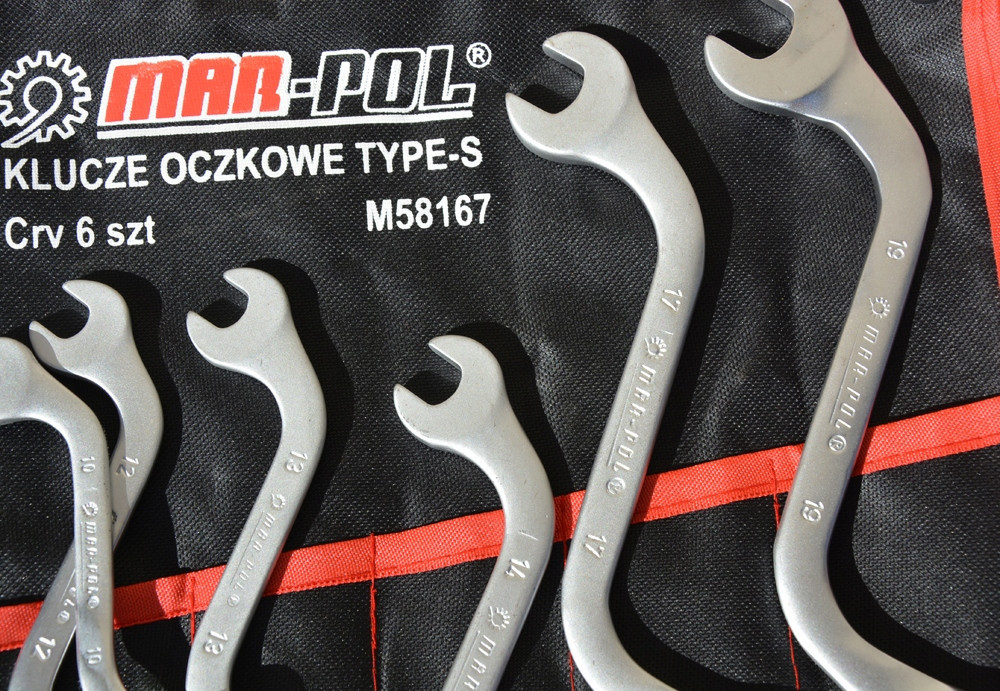 Набір комбінованих ключів S-подібної форми 6 предметів з чохлом Mar-Pol (M58167) Нововолинськ - фото 5
