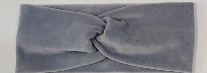 Пов'язка для волосся широка сіра Київ - фото 1