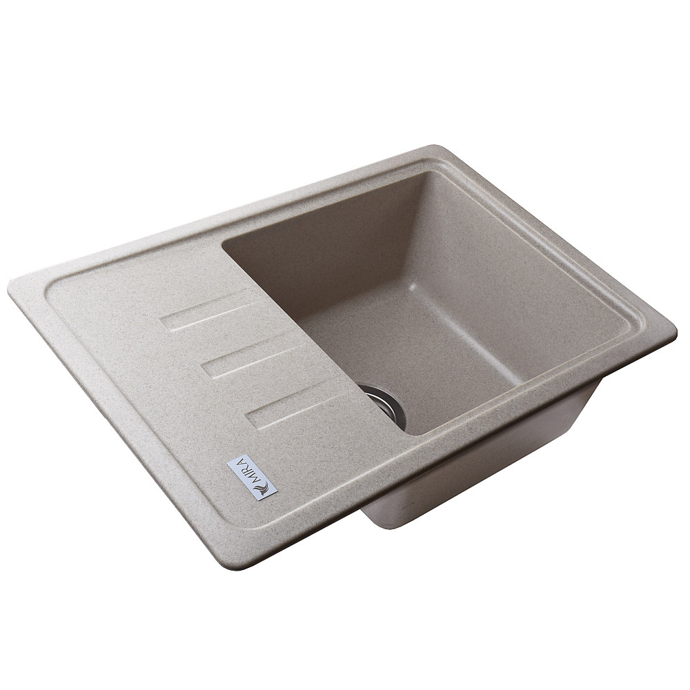 Гранітна мийка Mira MONTI бежевий 620 х 435 мм Тернополь - изображение 2