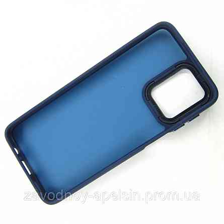 Motorola Moto G55 Матовый чехол Frame TPU+PC (синий) Одесса
