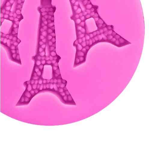 Молд силиконовый Эйфелева башня 65 мм розовый Киев