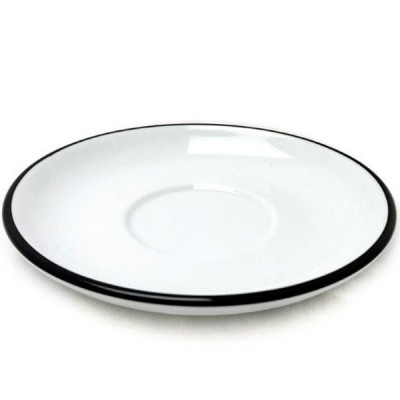 Блюдце Ancap серія Verona Colored Rims 14,5 см Pennellessa Black rims для серій "Verona (37254) Вінниця - фото 1