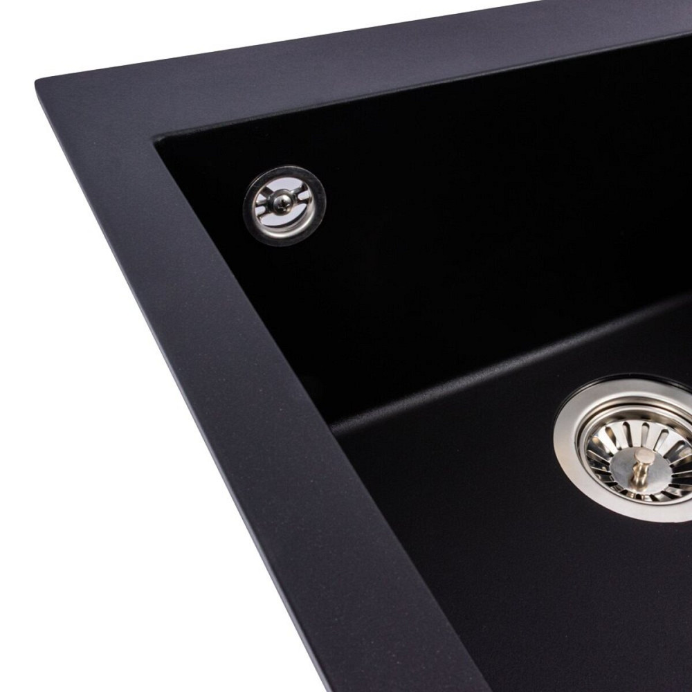 VALESO Гранітна мийка VALESO GALAX 5050 матова Чорна Коломыя - изображение 4