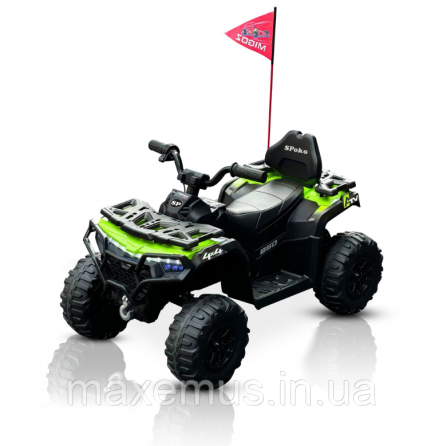Электроквадроцикл детский аккумуляторный SP 9 1 8 мощный электроквадроцикл для ребенка до 30 кг зеленый Мостиска