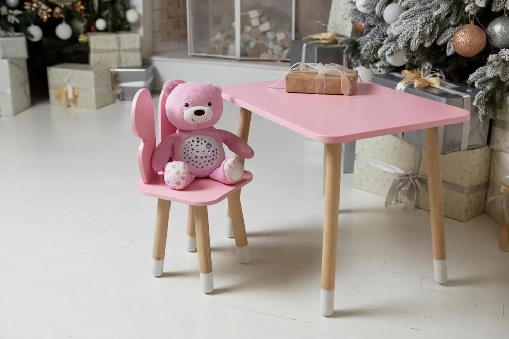 Детский прямоугольный столик (Розовый) и стульчик Бабочка (Розовый) Винница - изображение 7