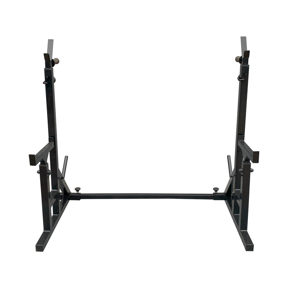 Стійки під штангу 50 на 50 мм Чорний зі страхувальними упорами, брусами та штирями для зберігання блінів Київ - фото 5