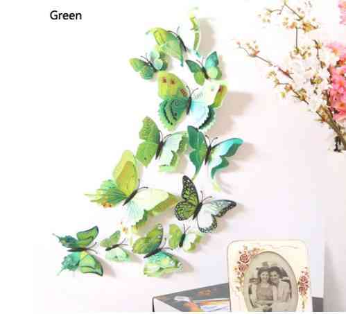 Зеленые бабочки на магните - 12шт. Киев