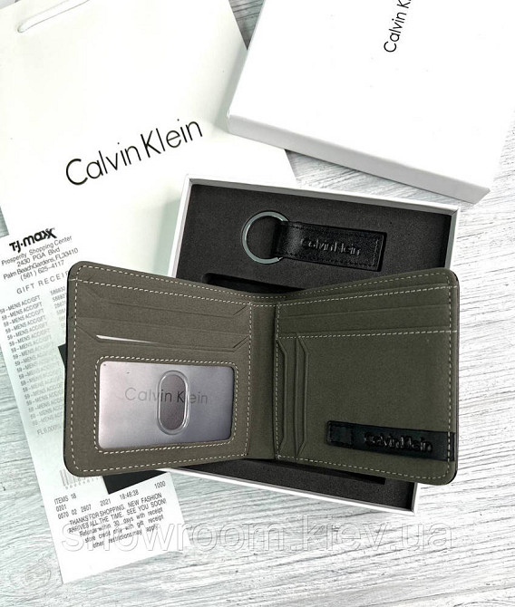 Мужское кожаное портмоне в подарочной упаковке (1393) Киев - изображение 3