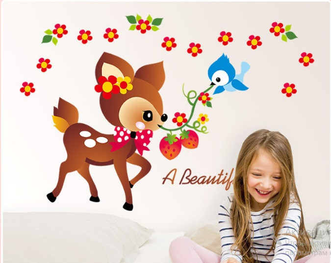 Виниловая наклейка на стену в детскую Чудесный день Киев - изображение 2