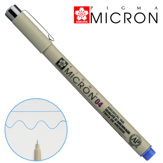 Лінер PIGMA MICRON (0.4), 0,4мм, Синій, Sakura Київ