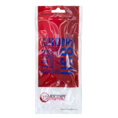 Патч-корд 0.5м, UTP, cat.5e, CCA, blue Extradigital (KBP1765) Винница - изображение 5