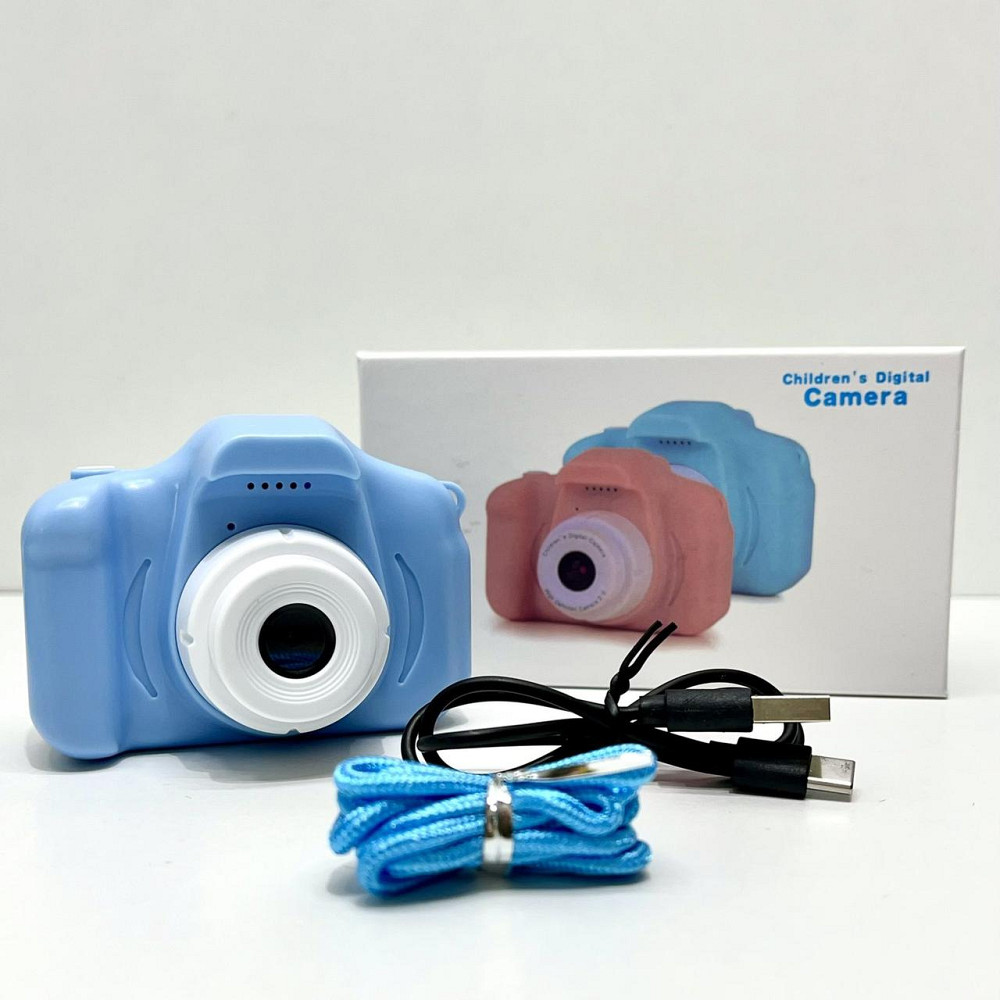 Фотоапарат дитячий відео фото ігри прослуховування музики підтримує microSD у коробці Блакитний (C 48359) Чернігів - фото 2