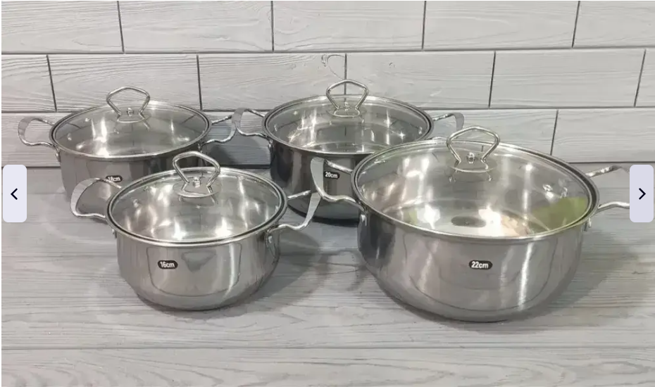 Набор кастрюль  из нержавеющей стали UNIQUE UN-5072 8 предметов Одесса - изображение 5