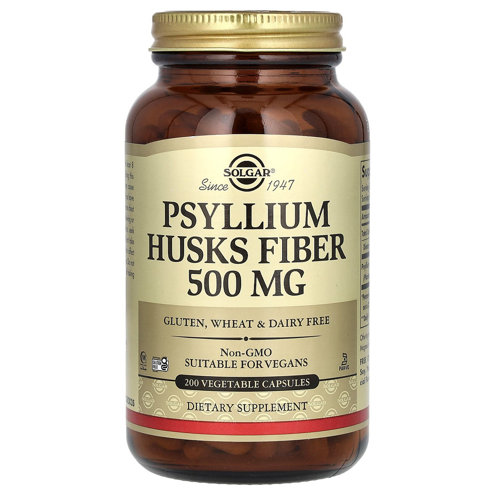 Псиллиум шелуха семян подорожника (Psyllium Husks Fiber) 500 мг 200 капсул Киев - изображение 1