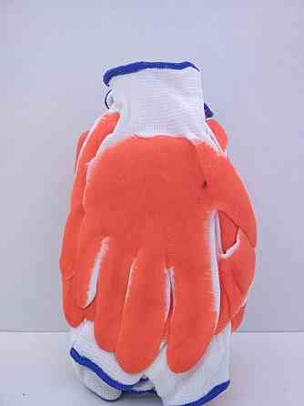 Перчатки садовые Залитая Оранжевая (12 пар) Харків