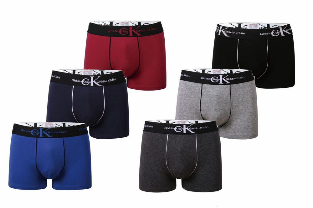 Чоловічі труси боксерки однотоні Сірий XL Харків - фото 1