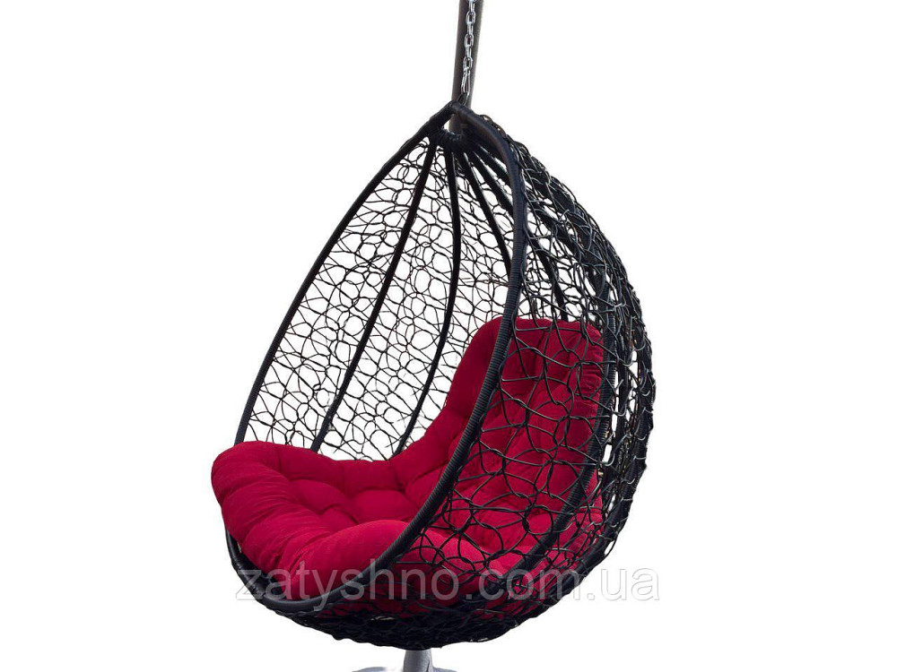 Чорний ротанговий кокон з подушкою Київ - фото 7