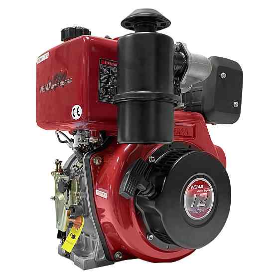Двигатель дизельный Weima WM188FBE (вал под шлицы) 12 л.с. эл.старт, съемный цилиндр Харьков