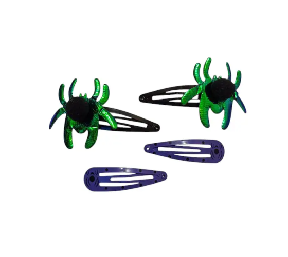 Заколки на Хелловін Павуки one size різнобарвний Київ