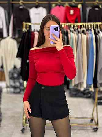 Женская стильная юбка-шорты турецкий кашемир-шерсть Черный, 46 Одесса