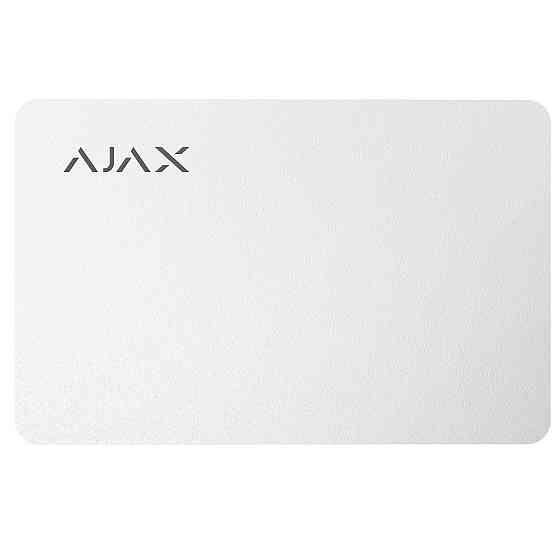 Безконтактна карта Ajax Pass white (10 шт.) (23500.89.WH) Білий Харьков