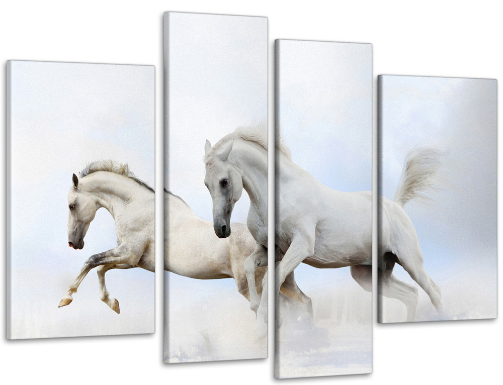 Модульна картина Білі Коні Art-89_4 Київ - фото 1