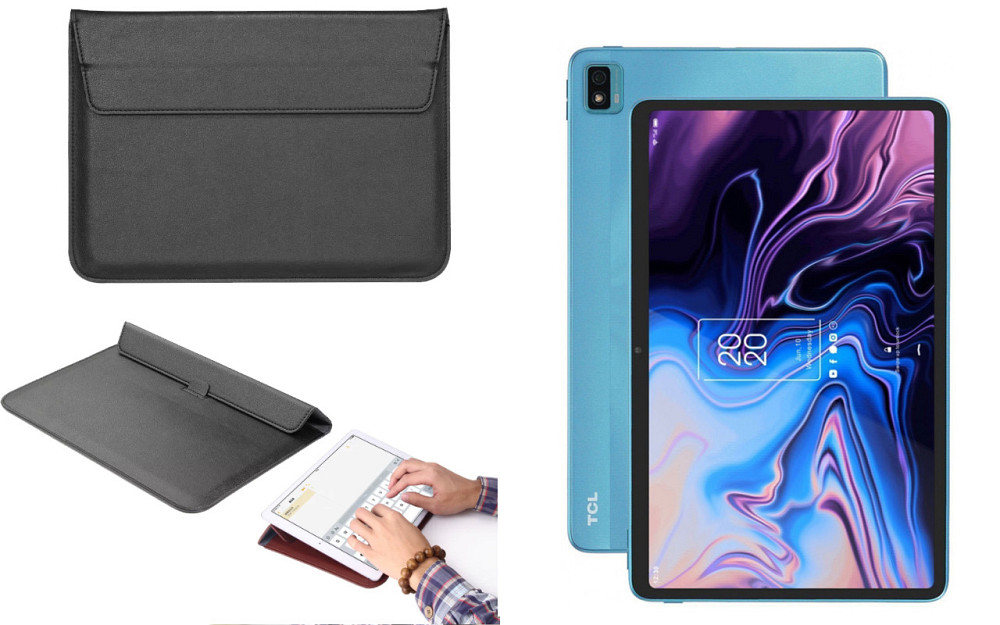 Чохол-конверт VitoCase для TCL 10 TAB Max, з функцією підставки для планшета Чорний Київ - фото 1