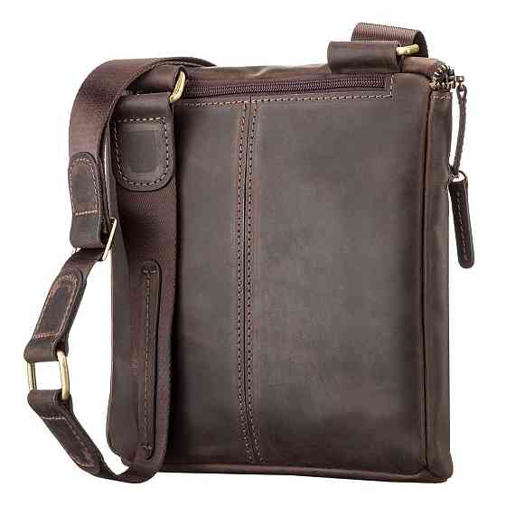 Сумка мужская SHVIGEL 11103 кожаная Коричневая Киев