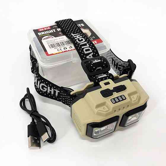 Налобна лампа, Ліхтар на голову з розсіяним світлом, Ліхтарик на голову із зарядкою AM-25 Львів