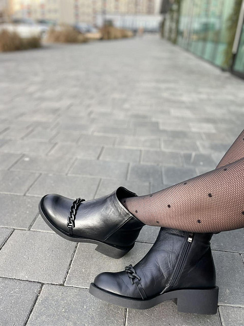 Без бренда Черевики жіночі ARLEN чорні натуральна шкіра зимові высота 11см (2789) Коломия - фото 10