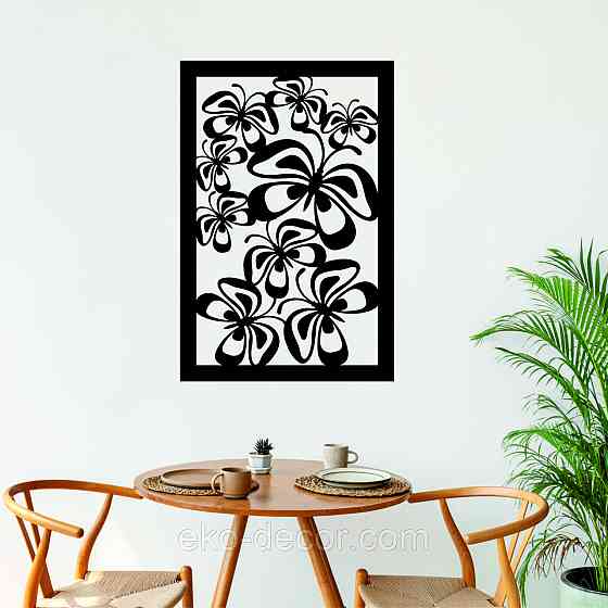 Декоративне настінне 3D Панно «Метелики» Декор на стіну з об'ємом Київ