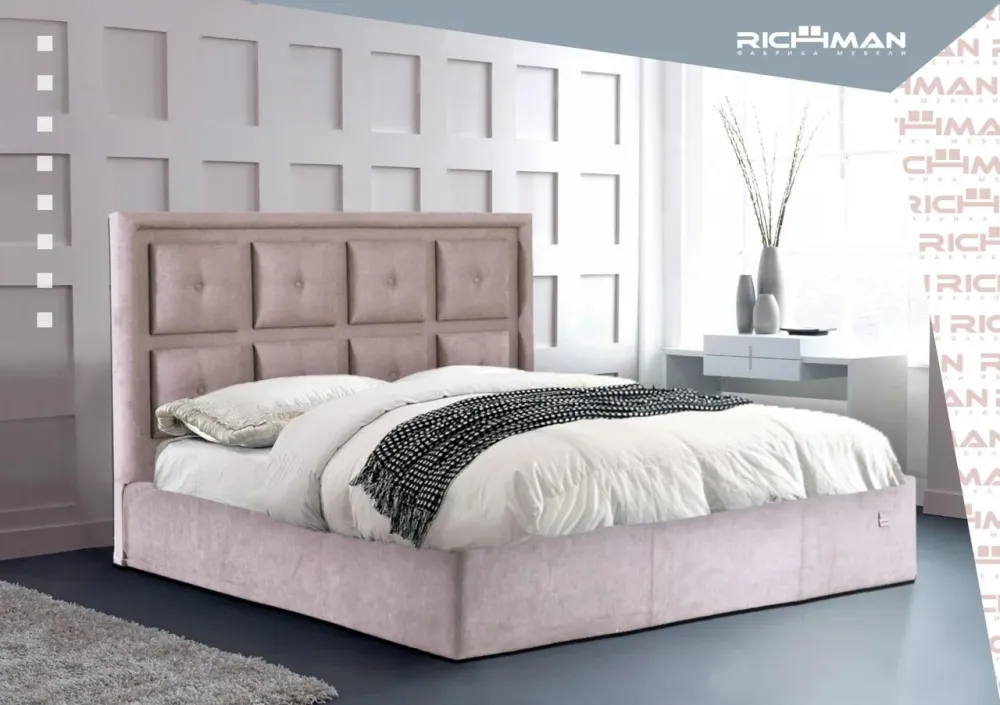 Кровать Двуспальная Windsor Comfort 160 х 190 см Fly 2200 С подъемным механизмом и нишей для белья Белый Киев - изображение 10