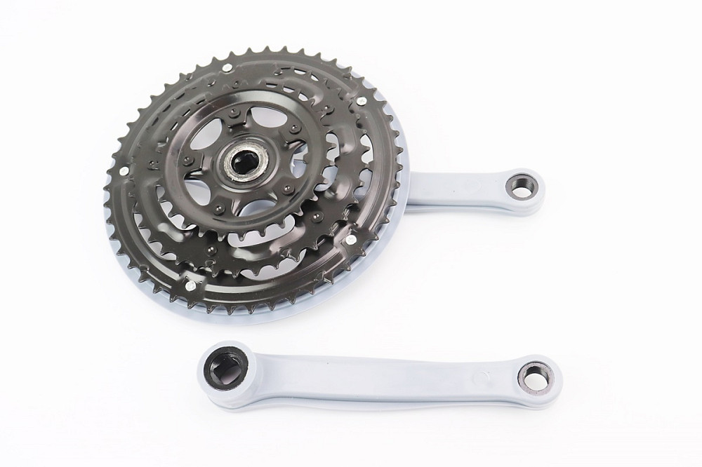 Шатуни "квадрат" 170мм, 48.38.28T MTB, сіро-сині GR 01 (можливі потертості) Київ - фото 2