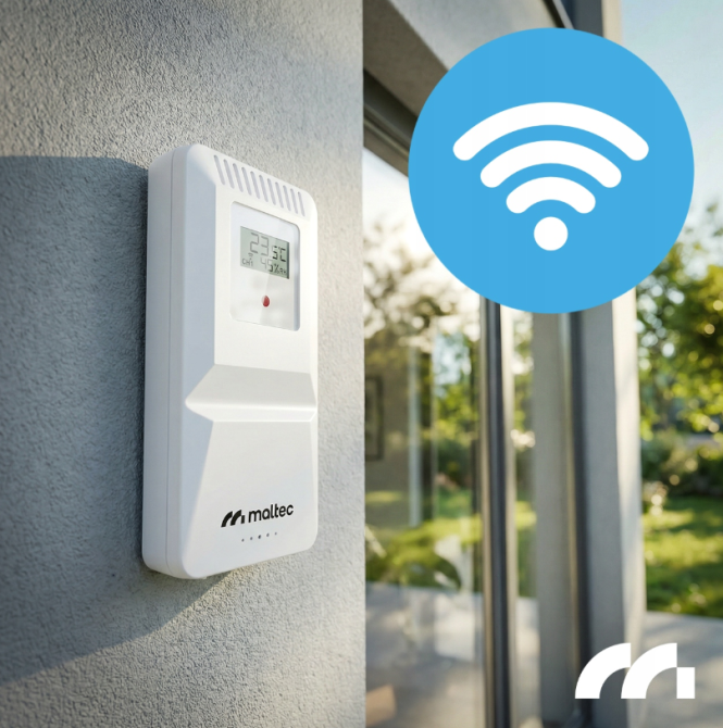 Метеостанція бездротова з Wi-Fi: термометр, барометр, додаток, датчик Maltec (Польща) Київ - фото 10