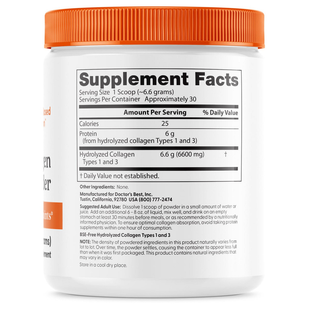 Колаген тип 1 і 3 Doctor's Best Collagen 200 г Київ - фото 2
