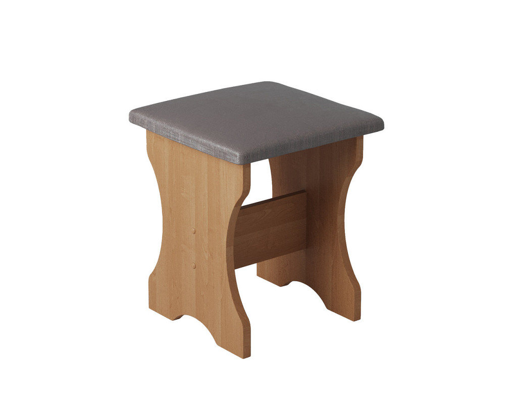 Табуретка с мягким сиденьем, табурет на кухню 35х35х44 см Ткань Бонус новая (светло коричневый) / ДСП Белый Львов - изображение 6