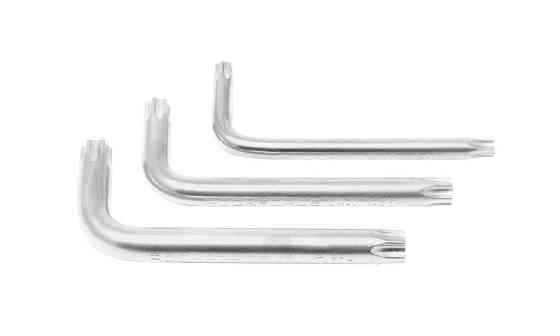 Ключ Г-образный TORX экстра длинный T-55H с отверстием ROCKFORCE RF-76755XL Одесса