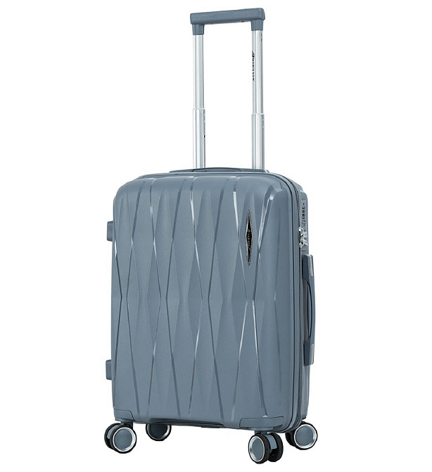 Валіза поліпропіленова MADISSON 51103 мала 55 см сіро-синя Київ - фото 11